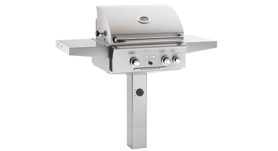 AOG 24" Natural Gas Grill On Post, Rotisserie 1 AOG 24" Natural Gas Grill On Post, Rotisserie
