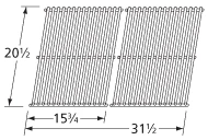 20 1/2 X 31 1/2, Stainless Wire Cooking Grids | Brinkmann, Charmglow - 59S02