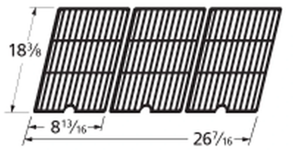 18 3/8 X 26 7/16, Cast Iron Cooking Grates - 65253 1 18 3/8 X 26 7/16, Cast Iron Cooking Grates - 65253