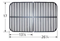 17 X 26 1/4, Brinkmann Matte Cast Iron Cooking Grate - 67242