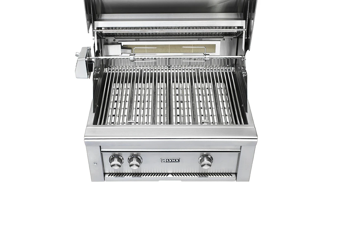 Lynx 30" Built-in Grill W All Ceramic Burners And Rotisserie - L30R-3 4 Lynx 30" Built-in Grill W All Ceramic Burners And Rotisserie - L30R-3 - Image 4