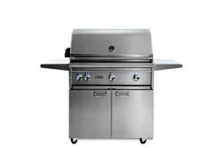 Lynx 36" Freestanding Grill - All Trident W/ Flametrak And Rotisserie - LF36ATRF -Prime Heat Lynx L36ATRF closed hood 77174.1646054333.1500.1500