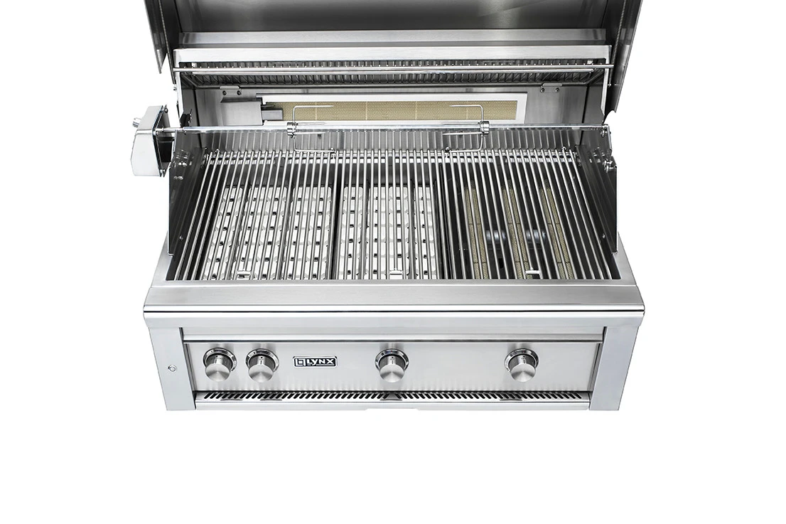 Lynx 36" Freestanding Grill - 2 Ceramic Burners, 1 Trident W/ Rotisserie - L36TRF 2 Lynx 36" Freestanding Grill - 2 Ceramic Burners, 1 Trident W/ Rotisserie - L36TRF - Image 2