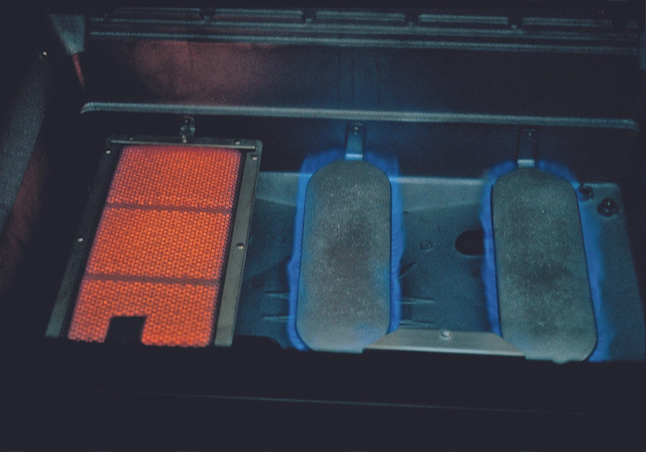 MHP Hybrid Propane Grill W/ SearMagic Grids On Black Cart 3 MHP Hybrid Propane Grill W/ SearMagic Grids On Black Cart - Image 3