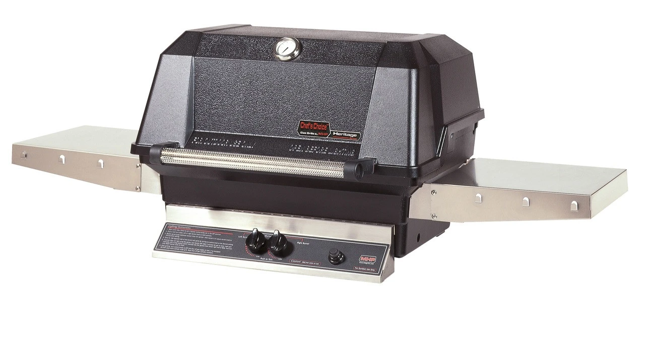 MHP WNK Gas Grill Head With 2 Stainless Side Shelves - WNK4DD 1 MHP WNK Gas Grill Head With 2 Stainless Side Shelves - WNK4DD