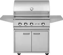 Delta Heat 32" Freestanding Grill, No Rotisserie - DHBQ32G + DHGB32 -Prime Heat dhgb32 b 32491.1428093438.1280.1280 12117.1477043904.1500.1500