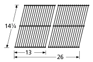 14 1/4 X 26, Porcelain Cooking Grid, Fiesta - 54302