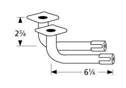 Sunbeam L Shaped Venturi Tubes Pair - 74202 1 Sunbeam L Shaped Venturi Tubes Pair - 74202