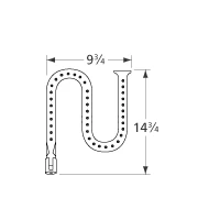 Ducane 1502, 1504, 4005, 5004 Right Stainless Burner - 124R1 4 Ducane 1502, 1504, 4005, 5004 Right Stainless Burner - 124R1 - Image 4