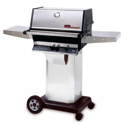 MHP TJK2-P Propane Grill W/ Stainless Grids On Stainless Steel Cart 1 MHP TJK2-P Propane Grill W/ Stainless Grids On Stainless Steel Cart