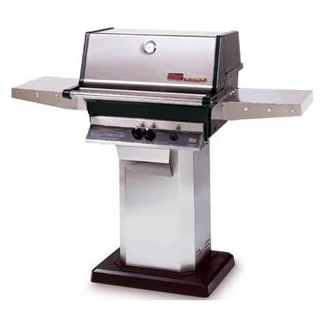 MHP TJK2-P Propane Grill W/ Stainless Grids On Stainless Cart 1 MHP TJK2-P Propane Grill W/ Stainless Grids On Stainless Cart