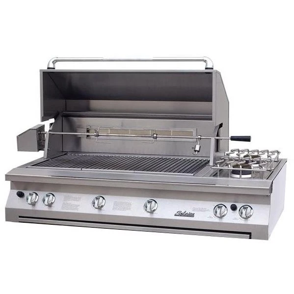 Solaire 56" InfraVection Built-in Grill, One IR Burner, Rotisserie, Double Side Burner | LP 1 Solaire 56" InfraVection Built-in Grill, One IR Burner, Rotisserie, Double Side Burner | LP